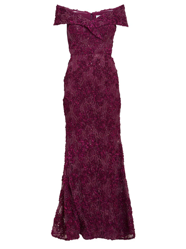 Brigette Off The Shoulder Lace Maxi Dress - Image 5