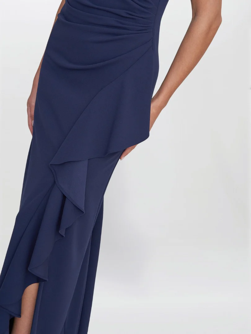 Chelsea Sleeveless Maxi Dress With Ruffle Front - Image 4