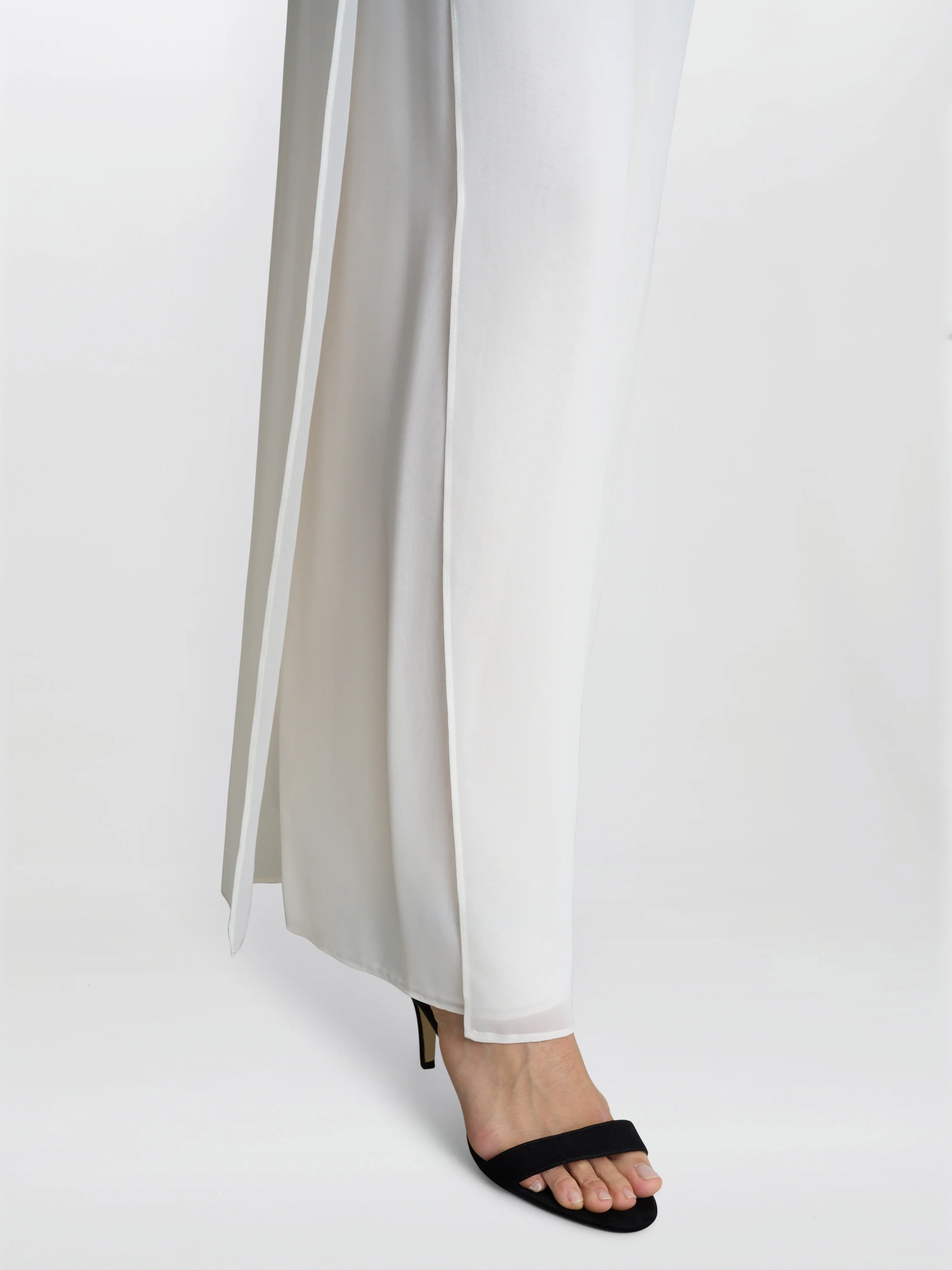 Chiffon Layered Trouser With Slits - Image 5