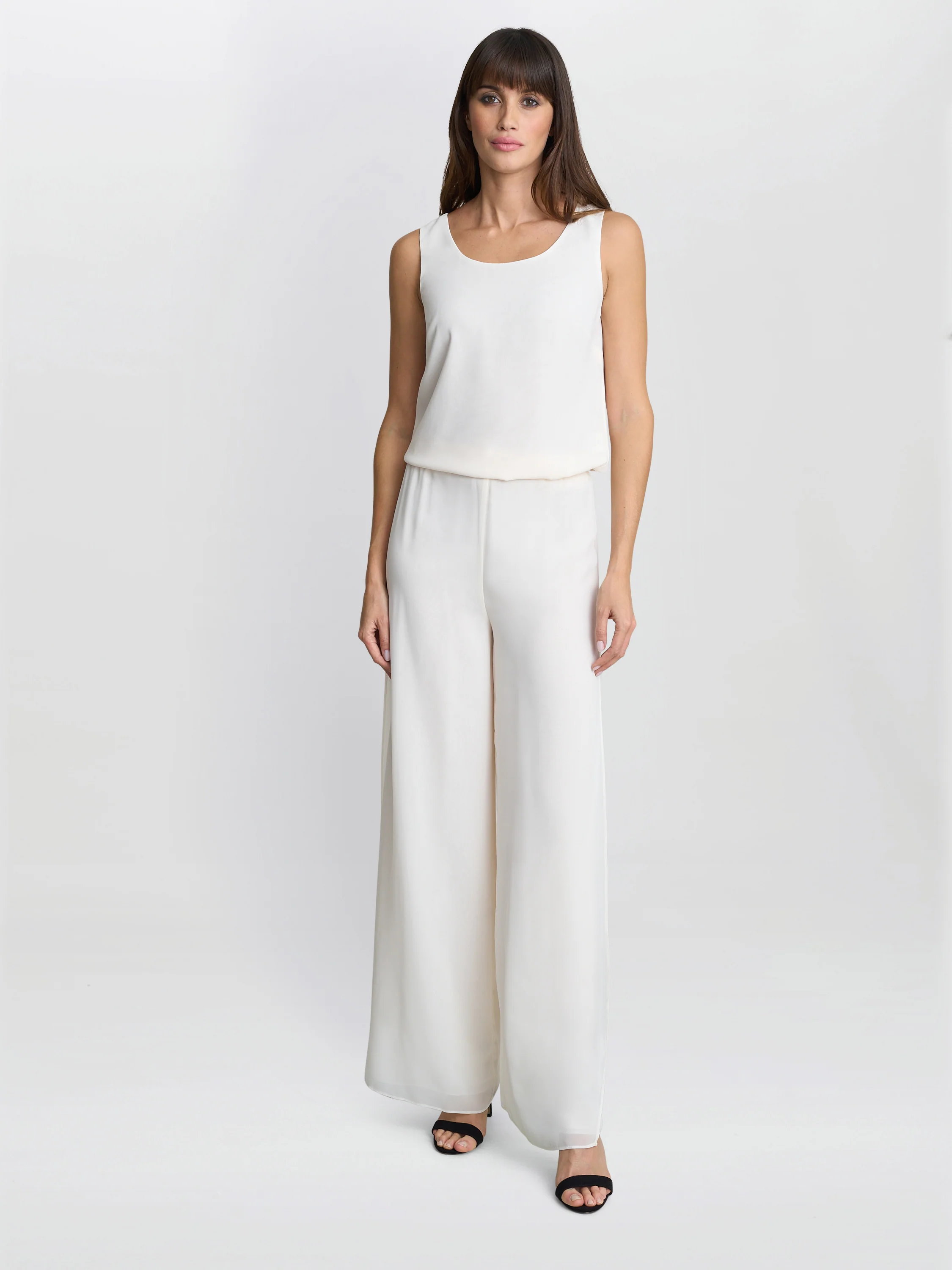 Chiffon Layered Trouser With Slits - Image 7