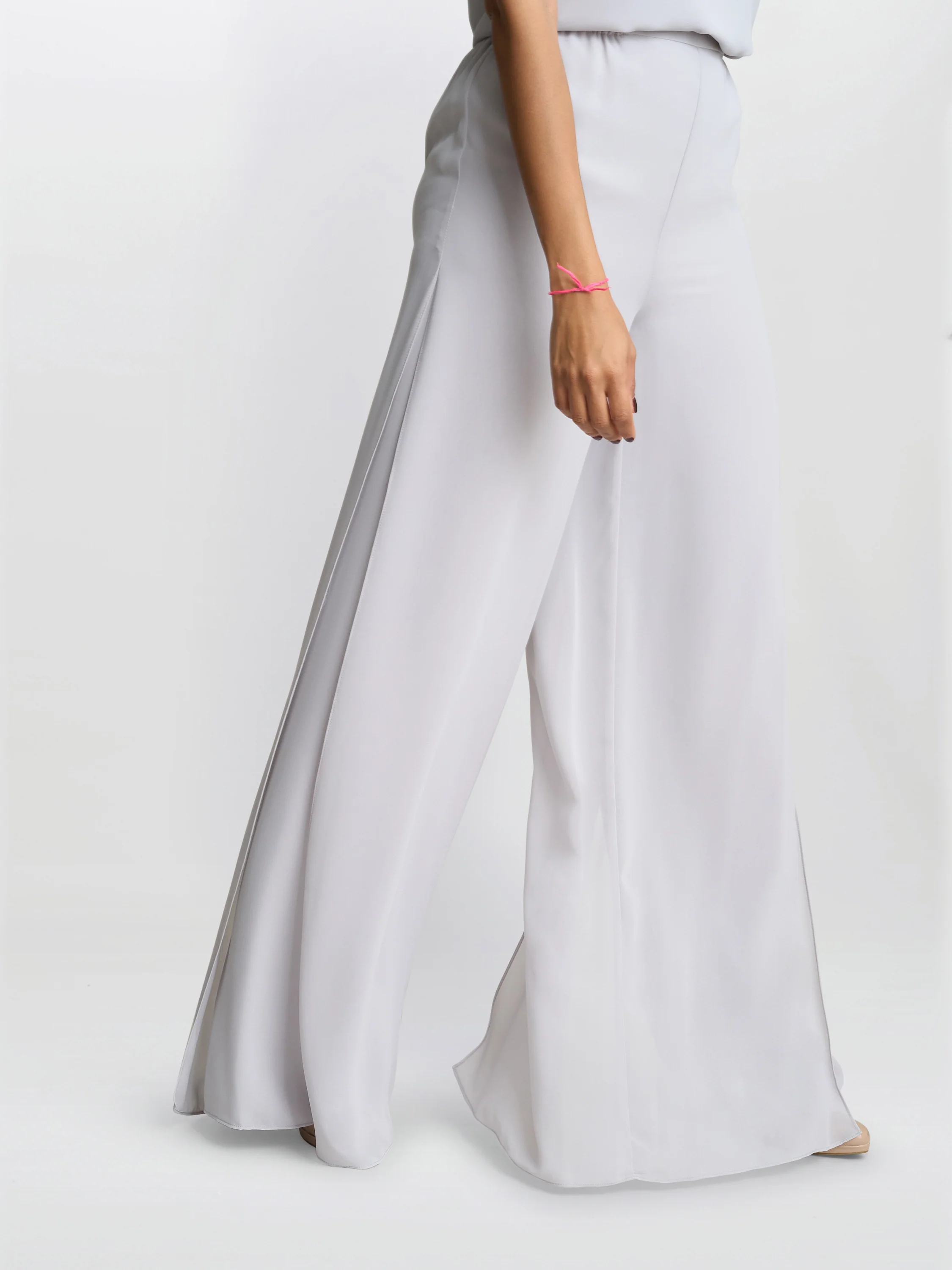 Chiffon Layered Trouser With Slits - Image 4