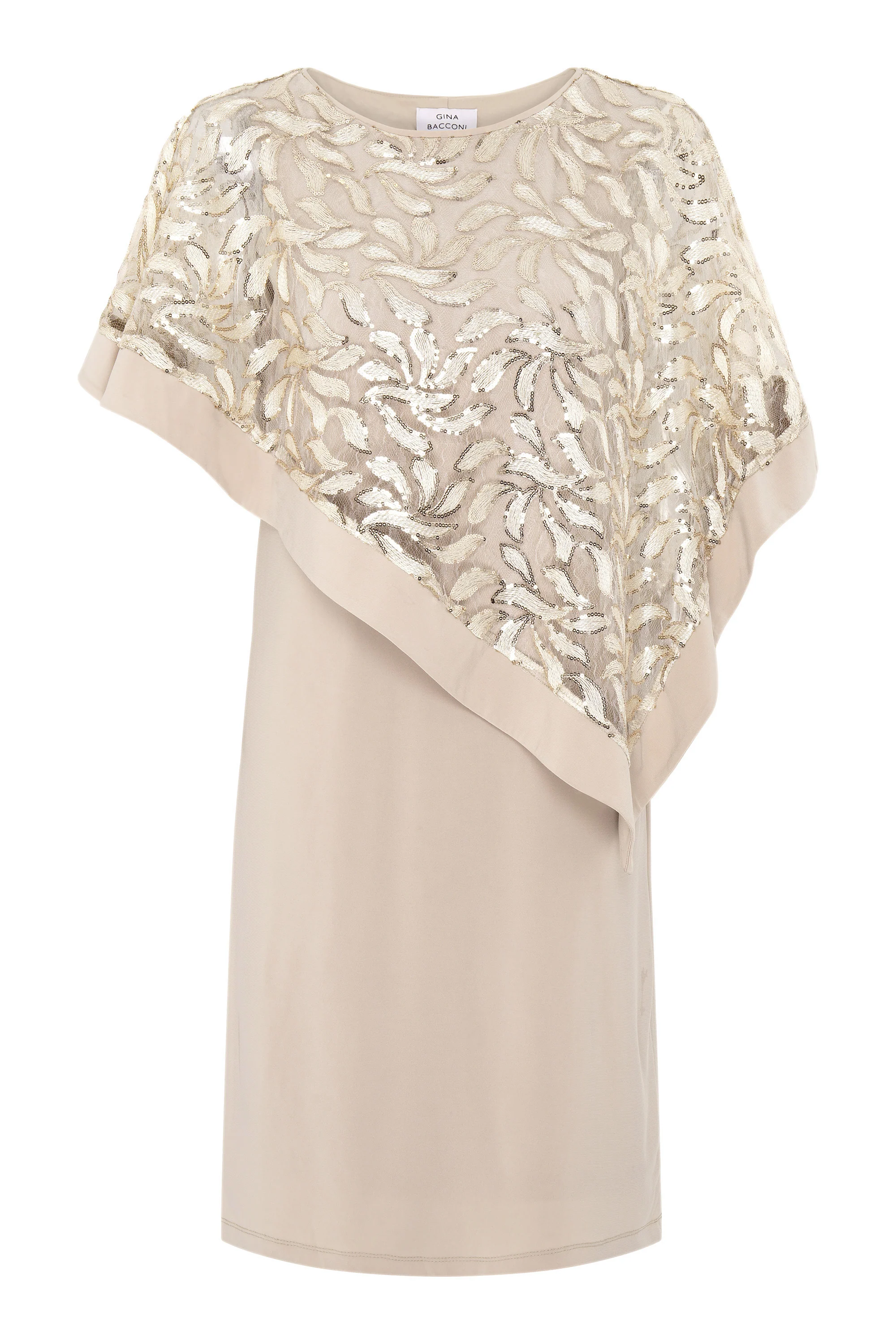 Darlene Embroidered Cape Dress - Image 8