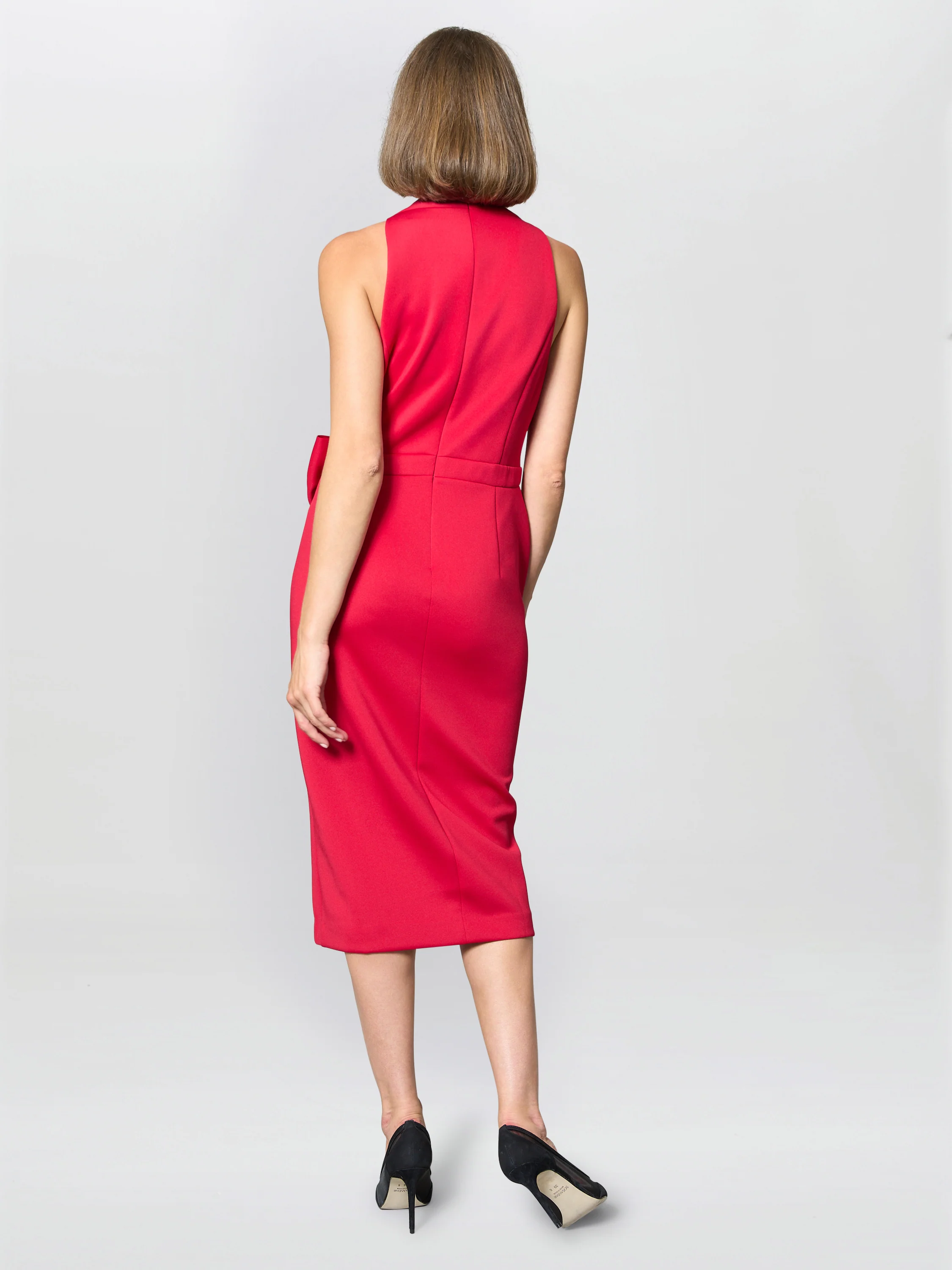 Elliana Bow Detail Midi Dress - Image 4