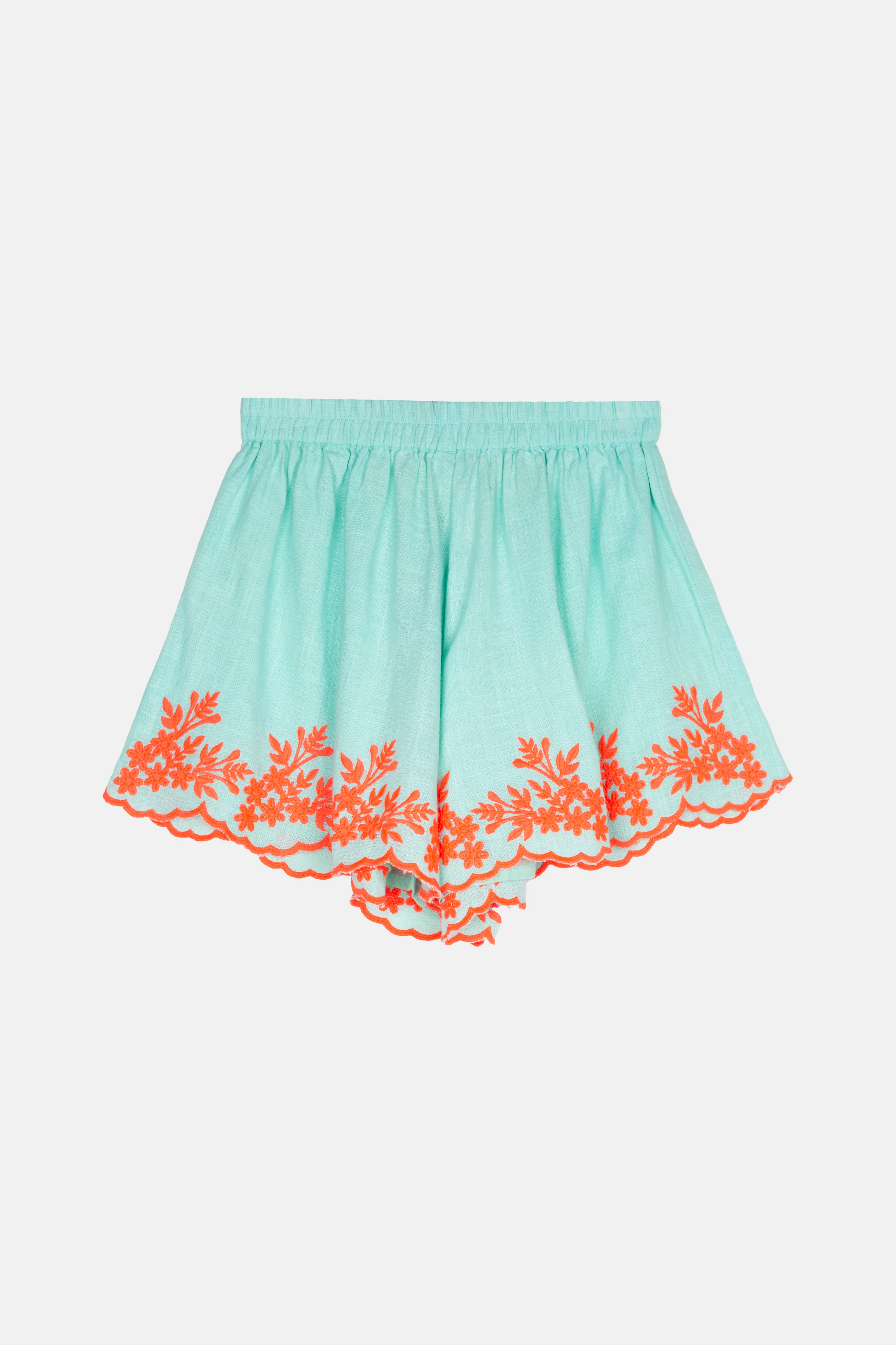Piti Cuiti Guadalupe Aqua Blouse And Shorts Set - Image 5