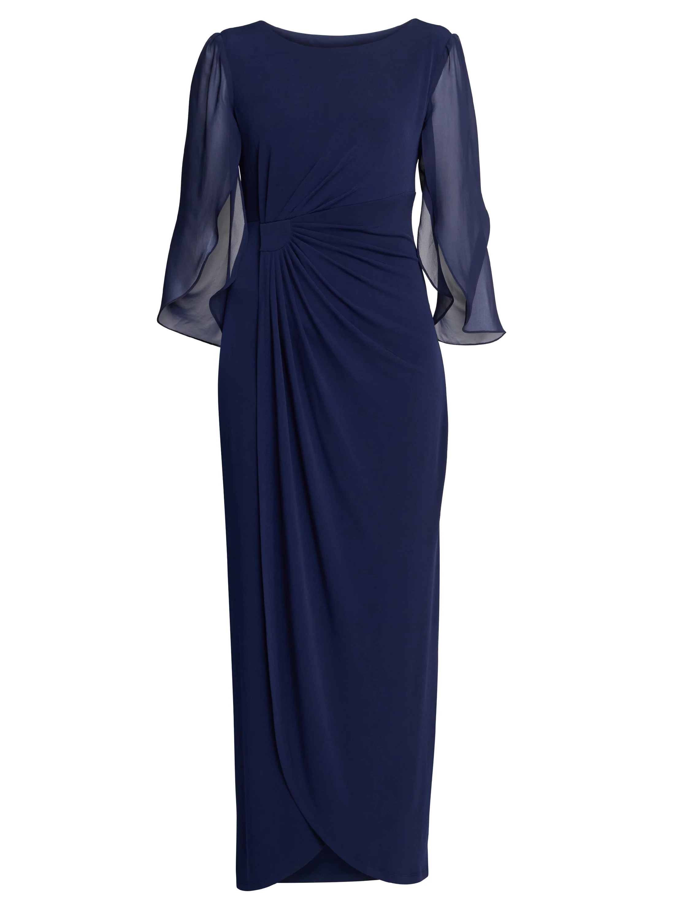 Iulia Jersey And Chiffon Wrap Dress - Image 6
