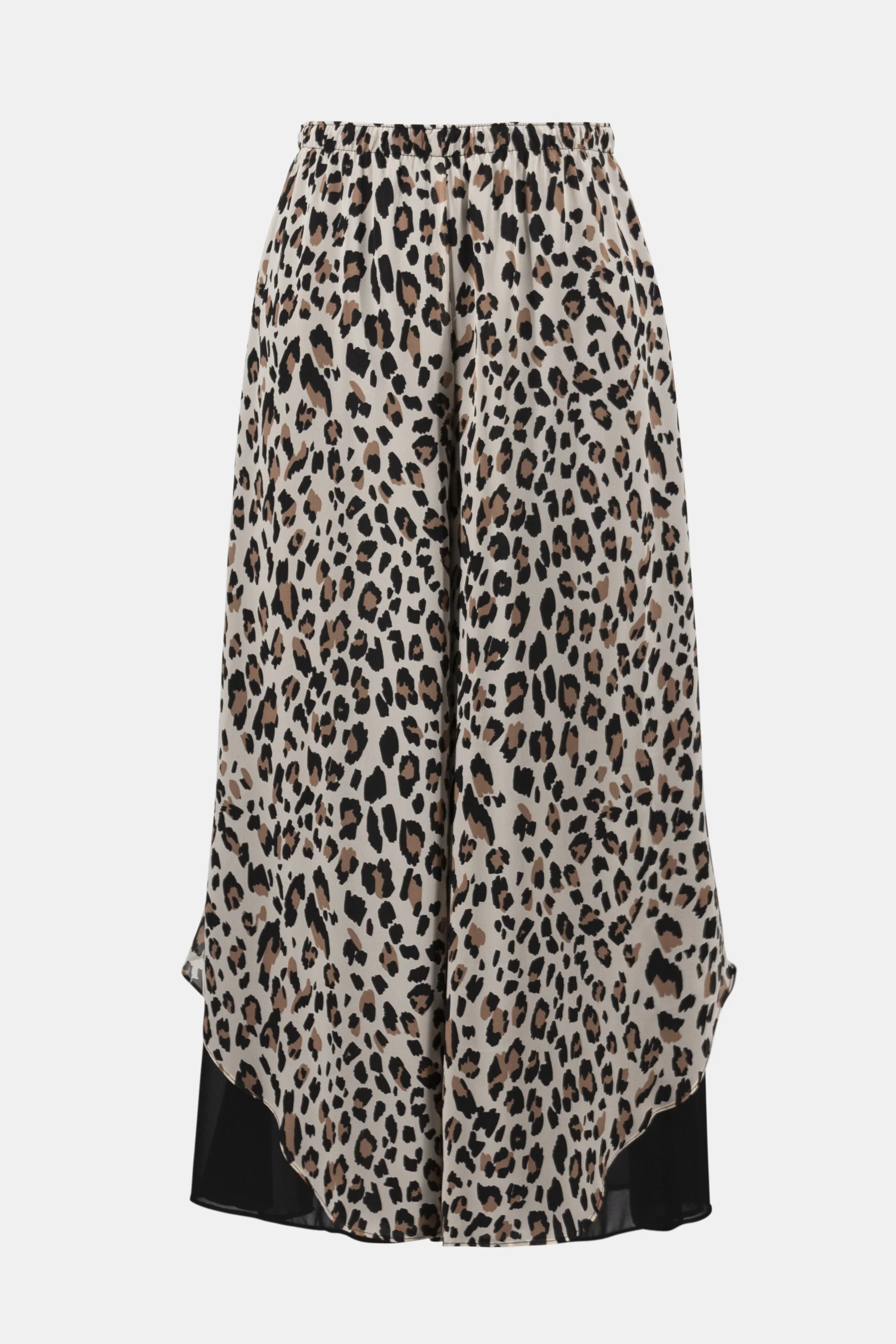 Joseph Ribkoff Chiffon Animal Print Reversible Culotte Pants - Image 8