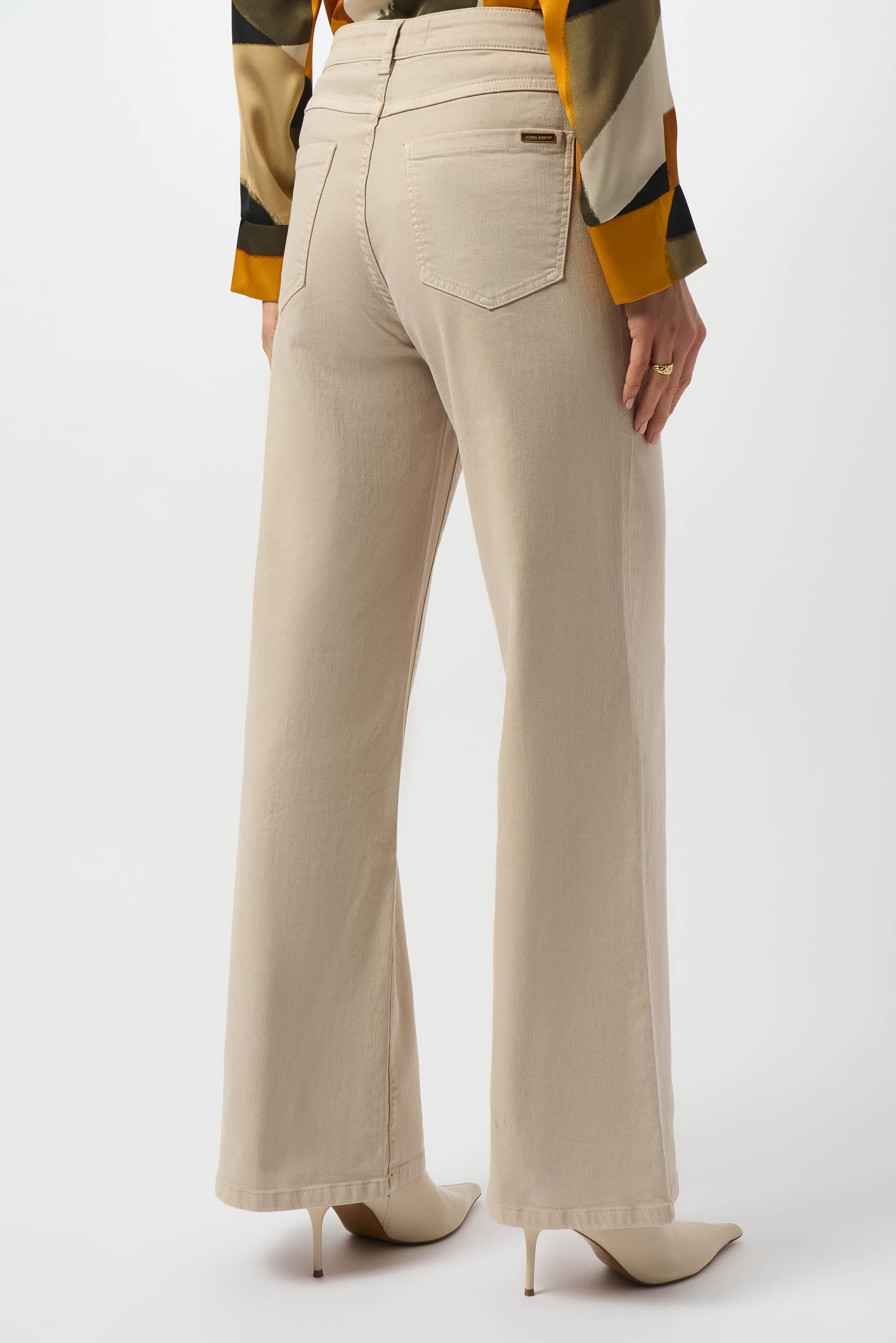 Joseph Ribkoff Goldie | Classic Wide-Leg Stretch Denim Jeans - Image 5