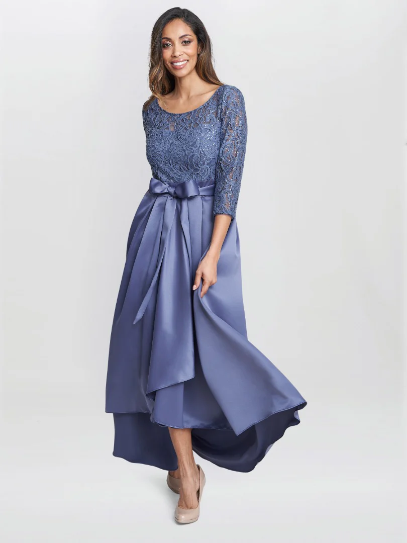 Leona Sequin Lace Dress - Image 4