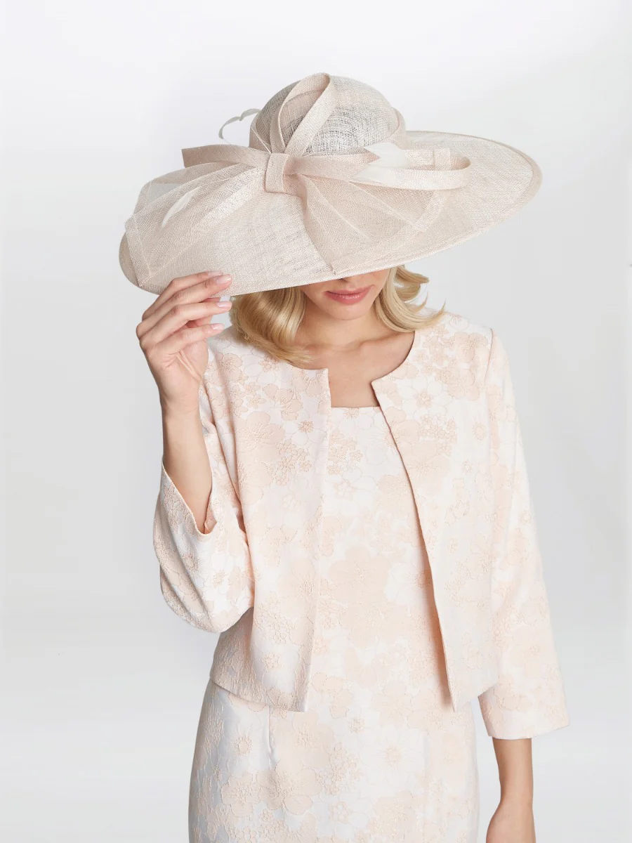 Lily Jacquard Shift Dress And Bolero With Gold Thread - Image 7