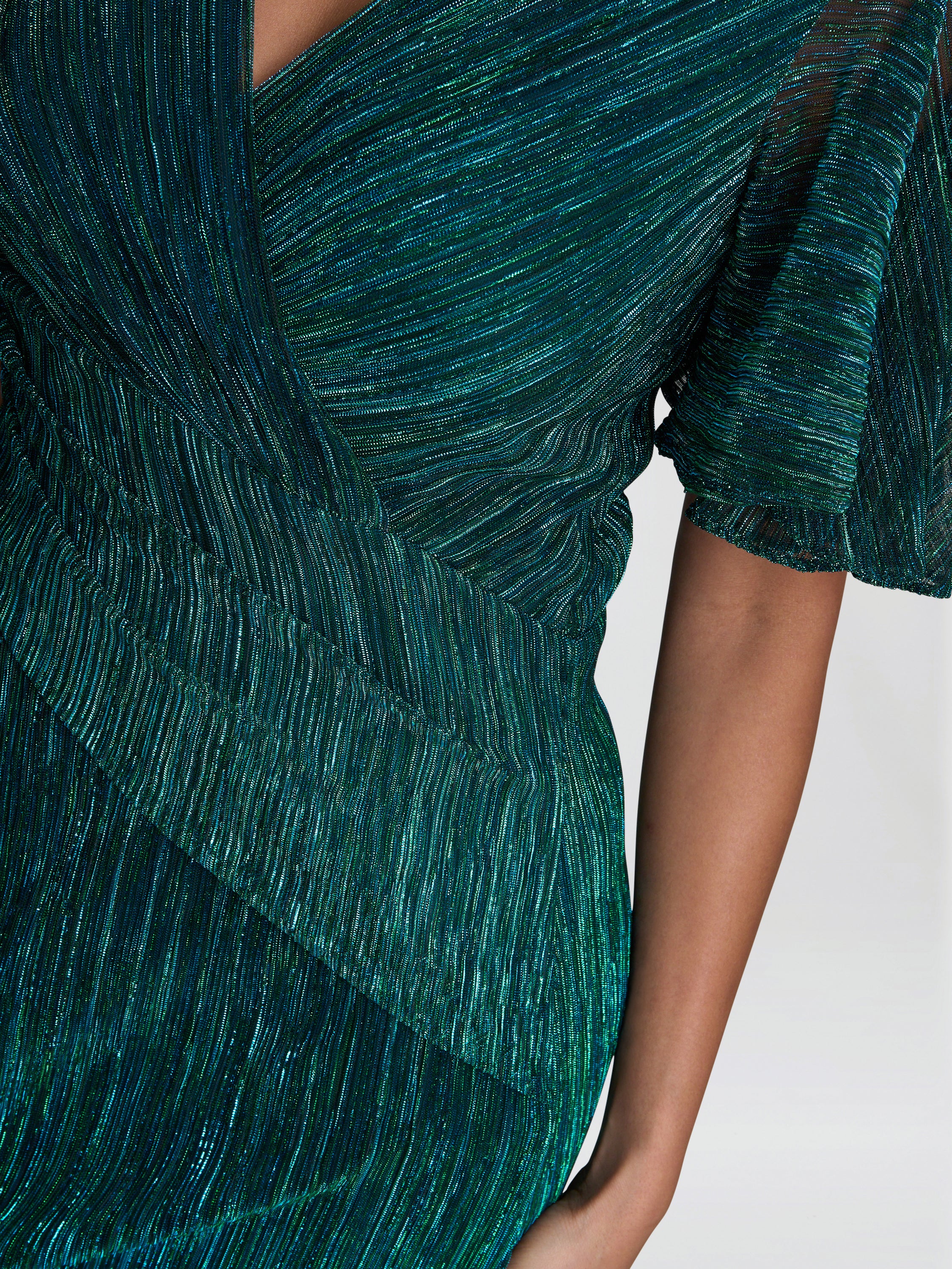 Liz Metallic Knit Maxi Dress - Image 4