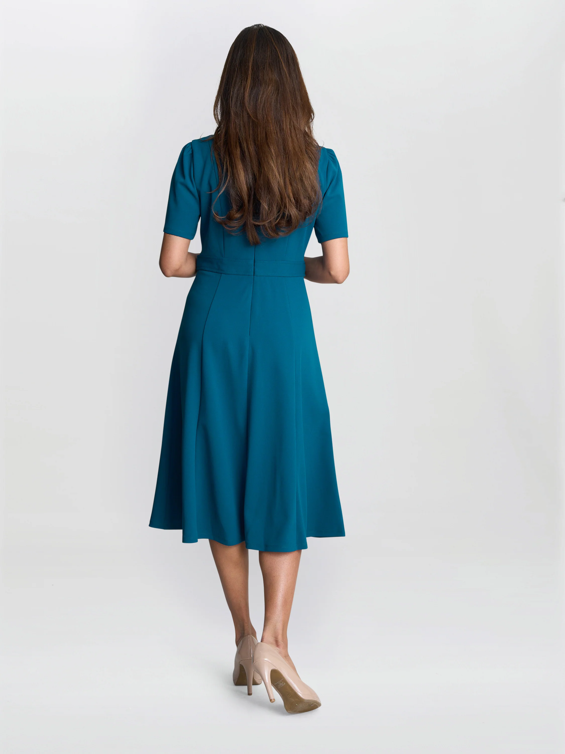 Mel Fit And Flare Midi Dress - Image 3