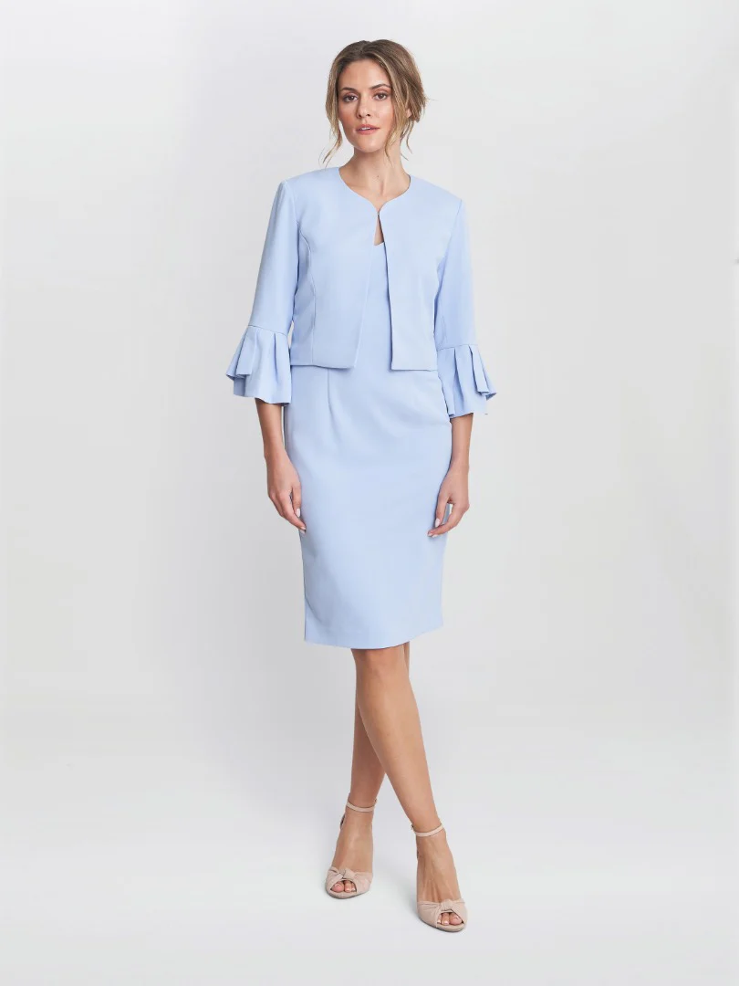 Melissa Crepe Dress And Jacket - Image 6