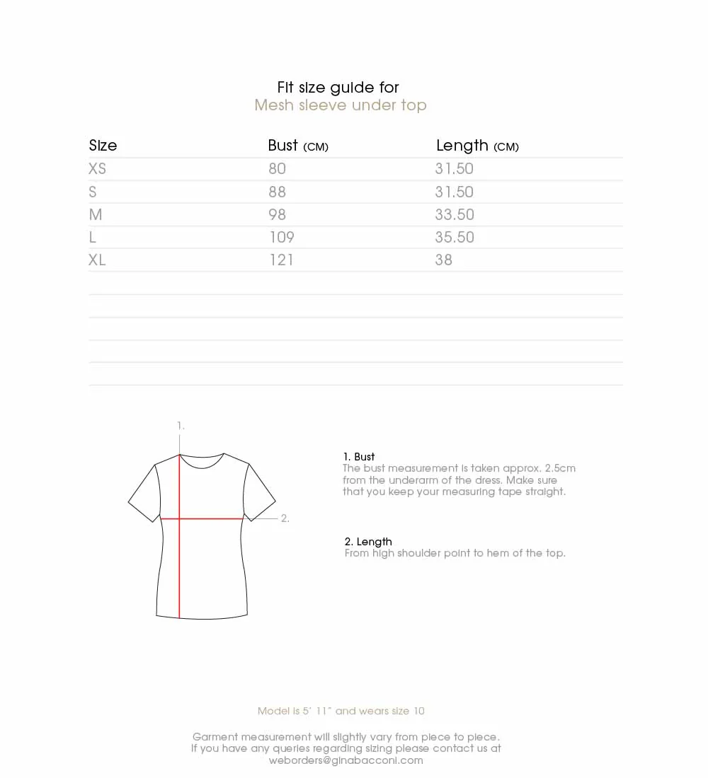 Mesh Sleeve Under Top - Image 7