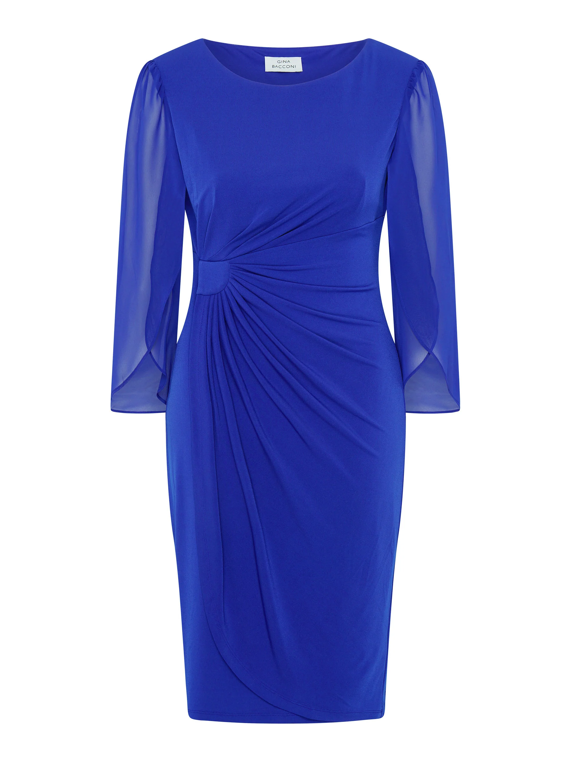 Ryder Jersey And Chiffon Wrap Dress - Image 6