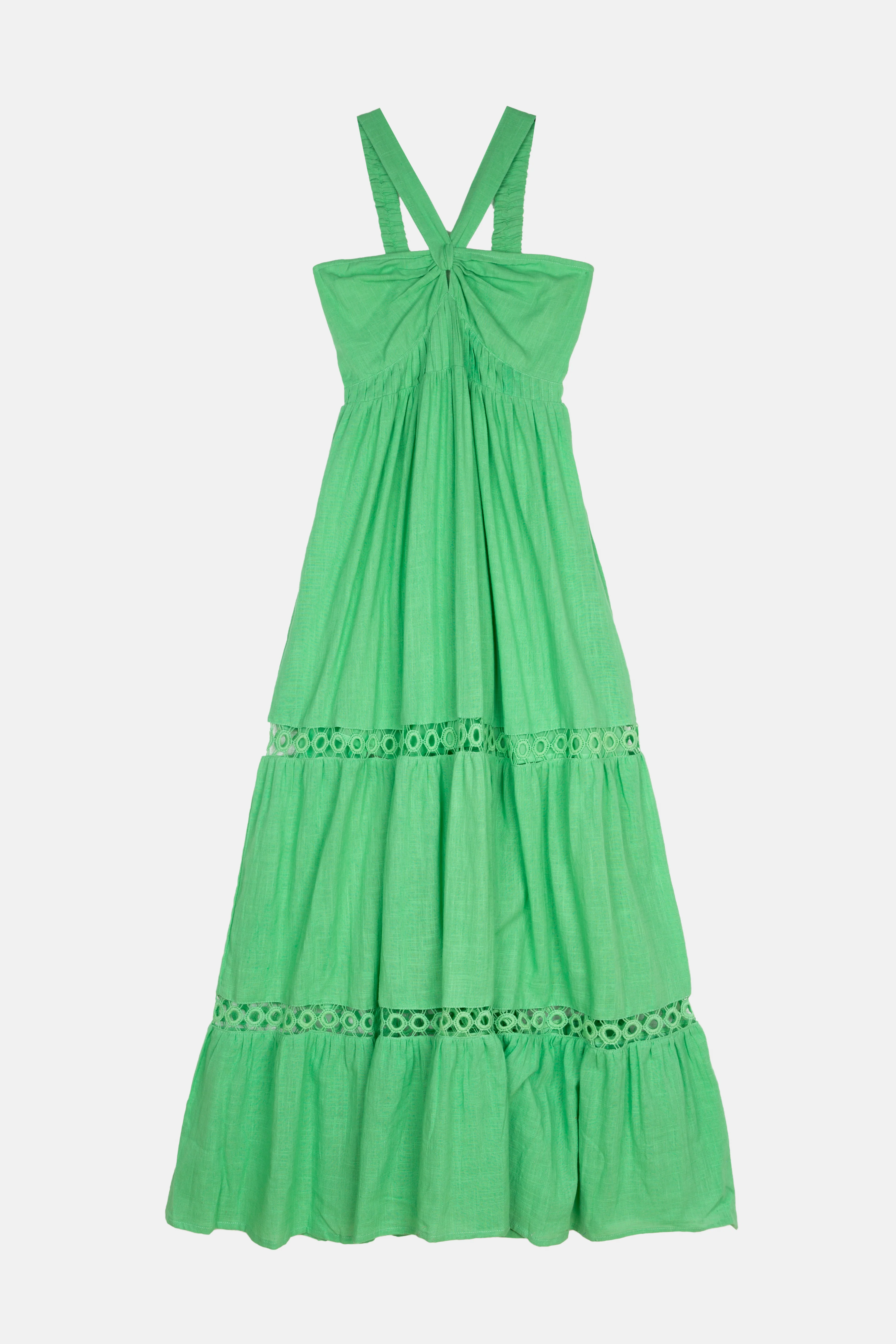 Piti Cuiti Samsara Green Halter Maxi Dress - Image 5