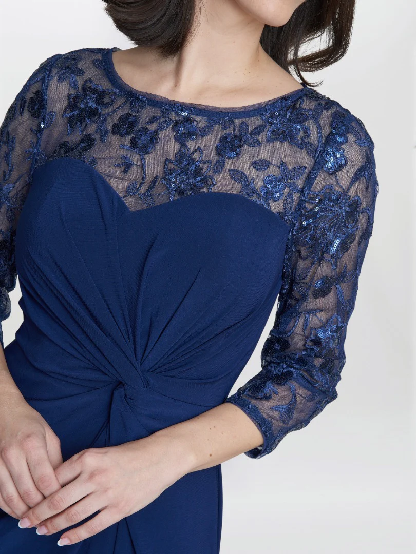 Sonia Maxi Knot Front Sweetheart Dress - Image 3